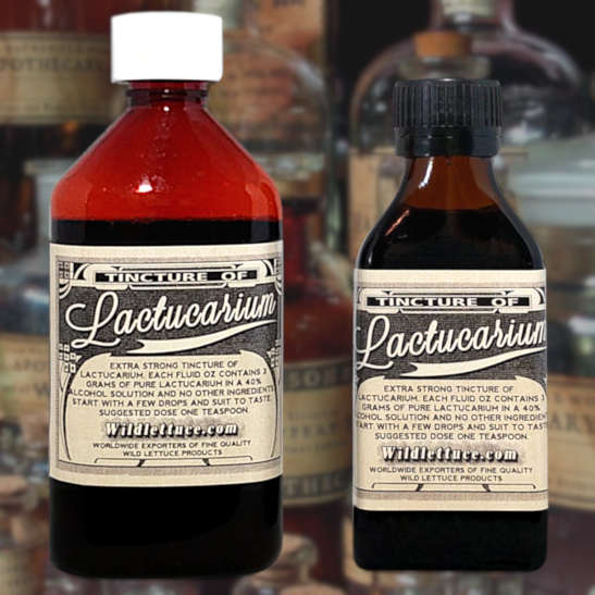 Tincture of Lactucarium Bottles